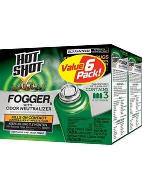Effective Insect Fogger with Odor Neutralizer - 6 Cans, Kills Hidden Bugs Fast!
